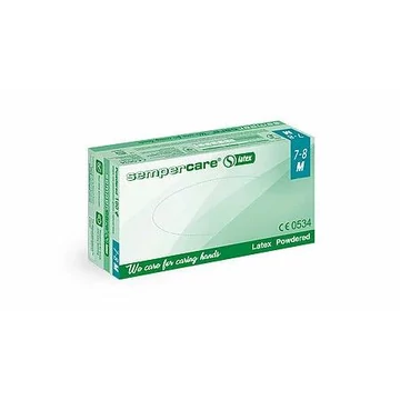 Kesztyű Sempercare latex púderes L 100db/dob