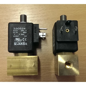 Mágnesszelep (JAKSA D310) 3 utas DN2 G1/8&#039; 24VDC 330524 DIPLOMAT
