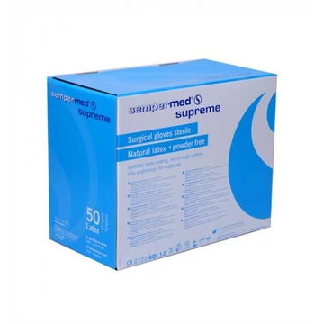 Kesztyű steril Sempermed Supreme púdermentes (1 pár) 6 1/2-es