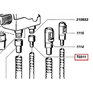 Tömlővég 11-es 55/T0311 CATTANI