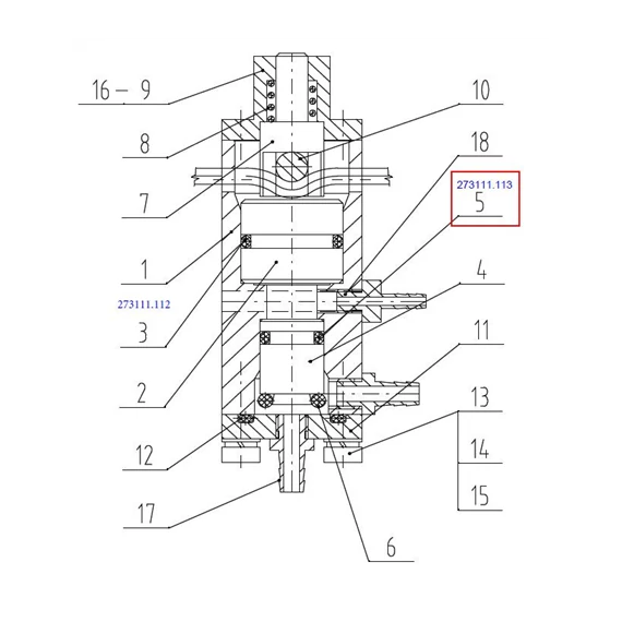 Ó-gyűrű P6,9x1,8 NBR pneumatikus blokkhoz DIPLOMAT