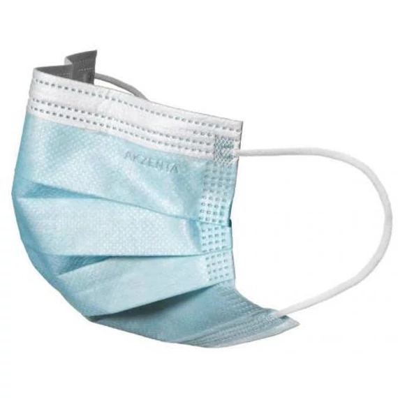 Szájmaszk gumis AKZENTA ONE Ultrasafe & Cool kék 50 db