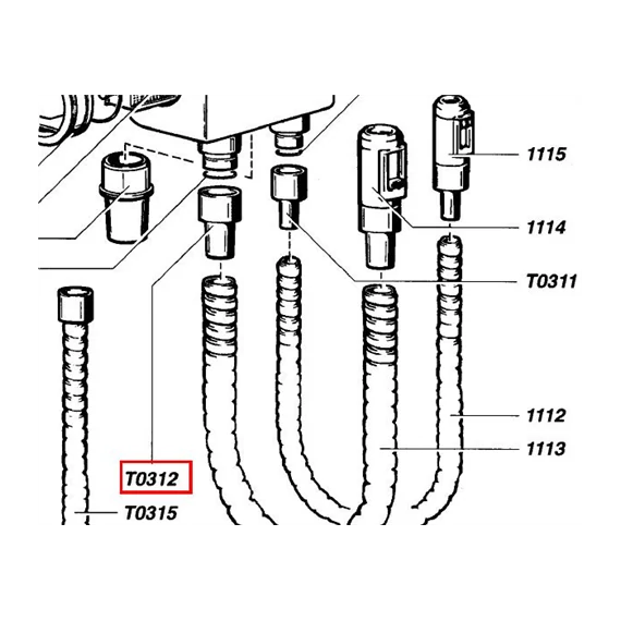 Tömlővég 17,5-ös 55/T0312 CATTANI