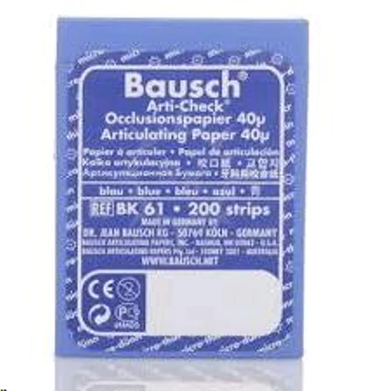 Artikulációs papír 200 csík, 40 mic kék BAUSCH