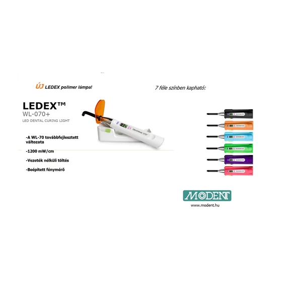 LEDEX LED polimerlámpa WL-070+ DENTMATE