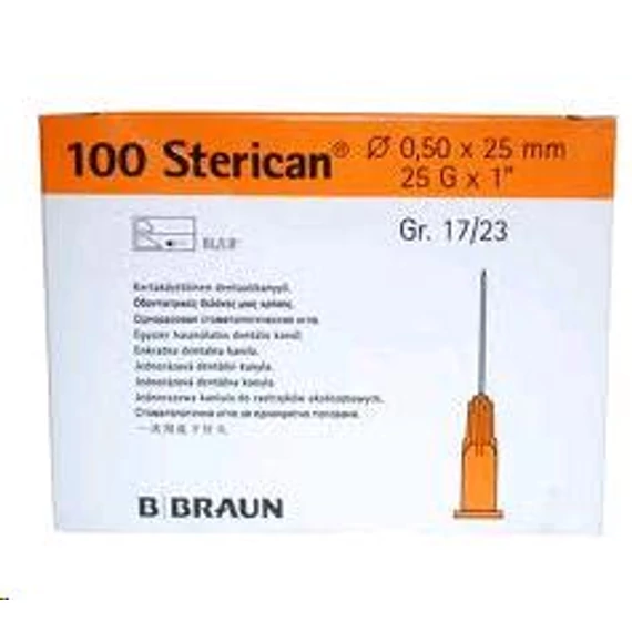 Injekciós tű Sterican 25Gx1, 100db B.BRAUN