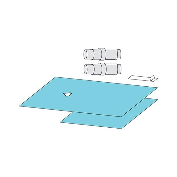 Steril izolációs kendő készlet (Dental set)