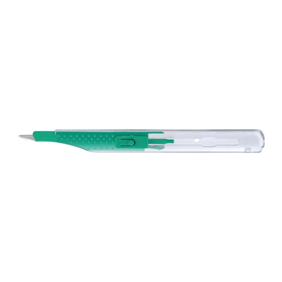 Szikenyél+penge steril biztonsági zárral FIG. 15, 10 db Aesculap B.BRAUN