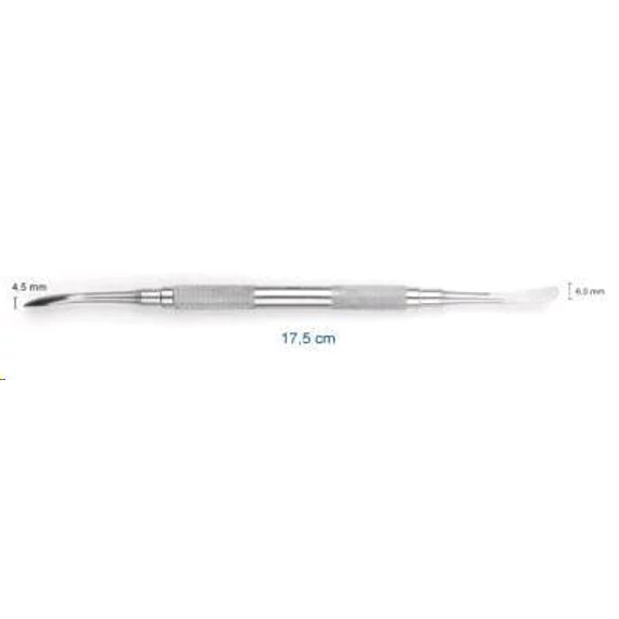 Raspatórium Molt fej: 4,5mm és 6mm, hossz: 17,5cm HLW