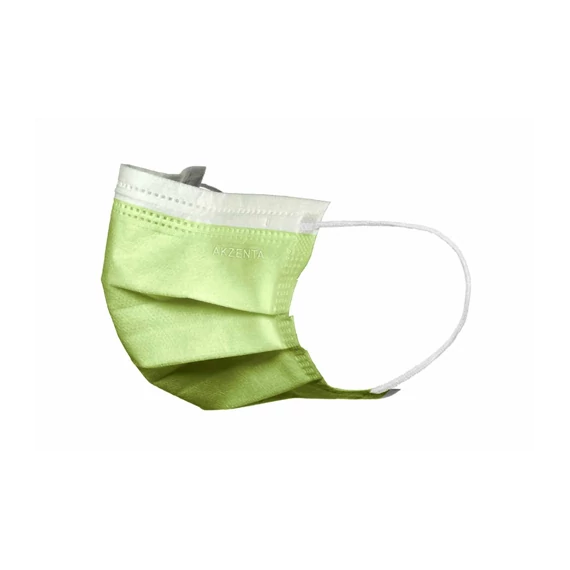 Szájmaszk gumis AKZENTA ONE Ultrasafe & Cool lime 50 db