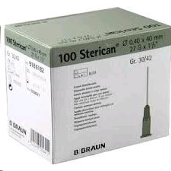 Injekciós tű Sterican 27Gx1 1/2, 100db B.BRAUN