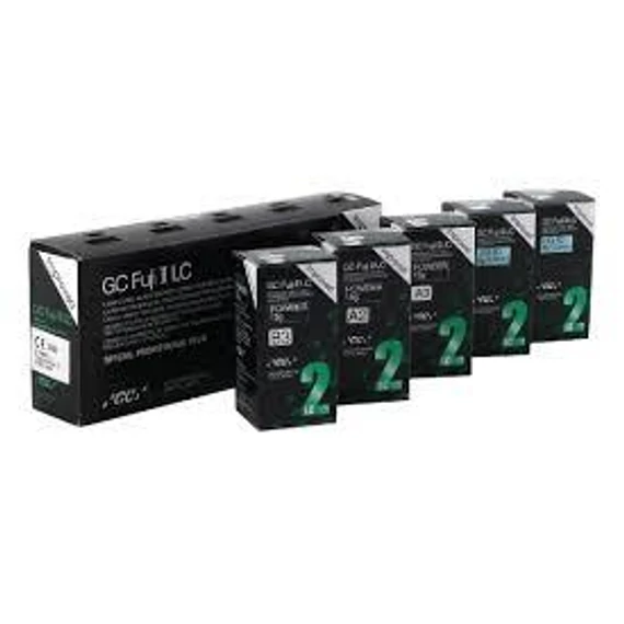 GC Fuji II LC szett 3+2 (3×15gr por,2×6,8ml foly.)