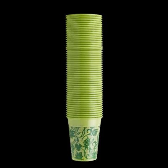 Pohár virágos lime 100db, 2dl EURONDA