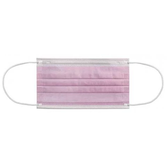 Szájmaszk gumis AKZENTA ONE Ultrasafe Type IIR pink 50 db