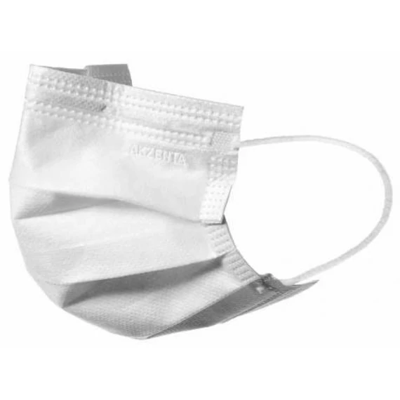 Szájmaszk gumis AKZENTA ONE Ultrasafe & Cool fehér 50 db 