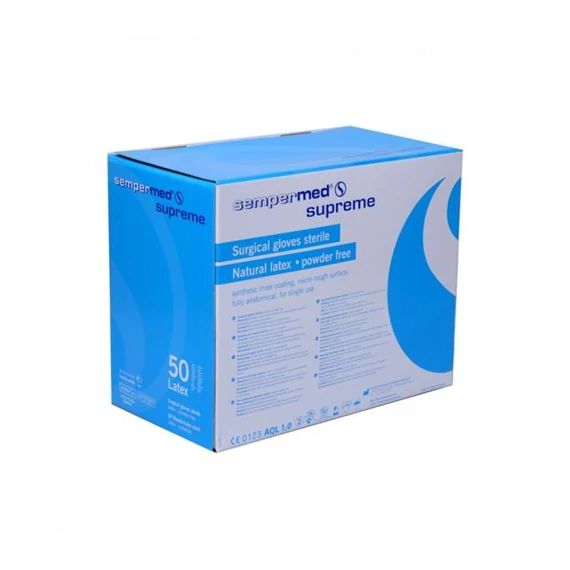 Kesztyű steril Sempermed Supreme púdermentes (1 pár) 6 1/2-es
