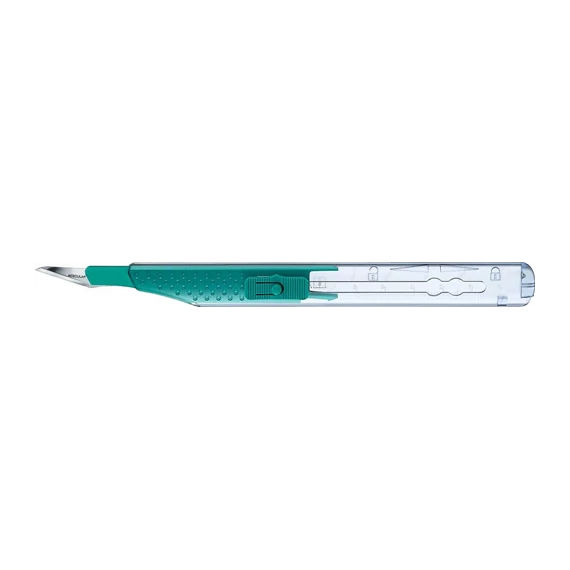 Szikenyél+penge steril biztonsági zárral FIG. 11, 10 db Aesculap B.BRAUN